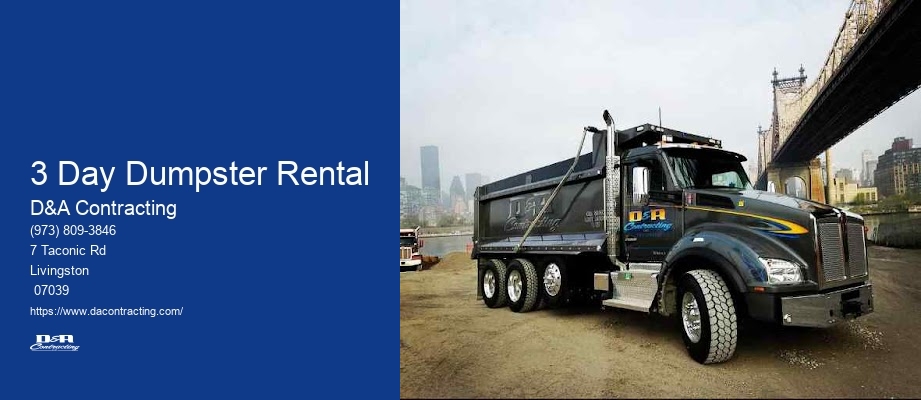 3 Day Dumpster Rental