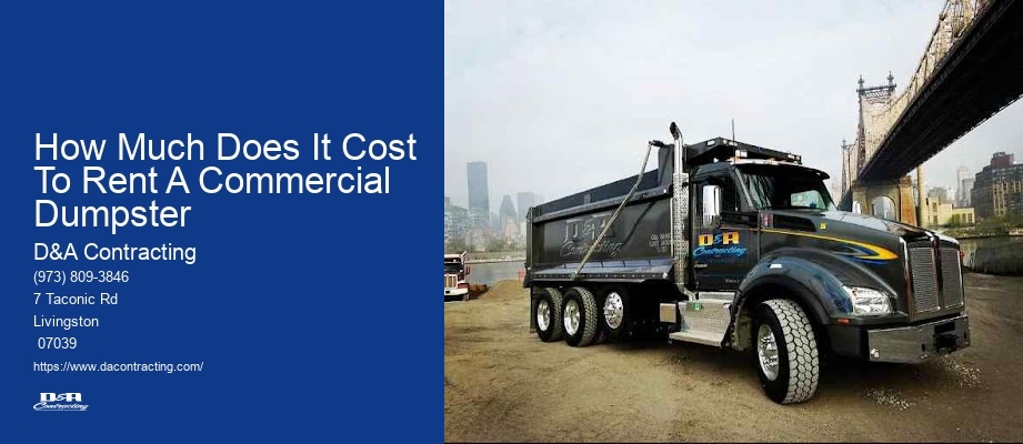 How Much Does It Cost To Rent A Commercial Dumpster